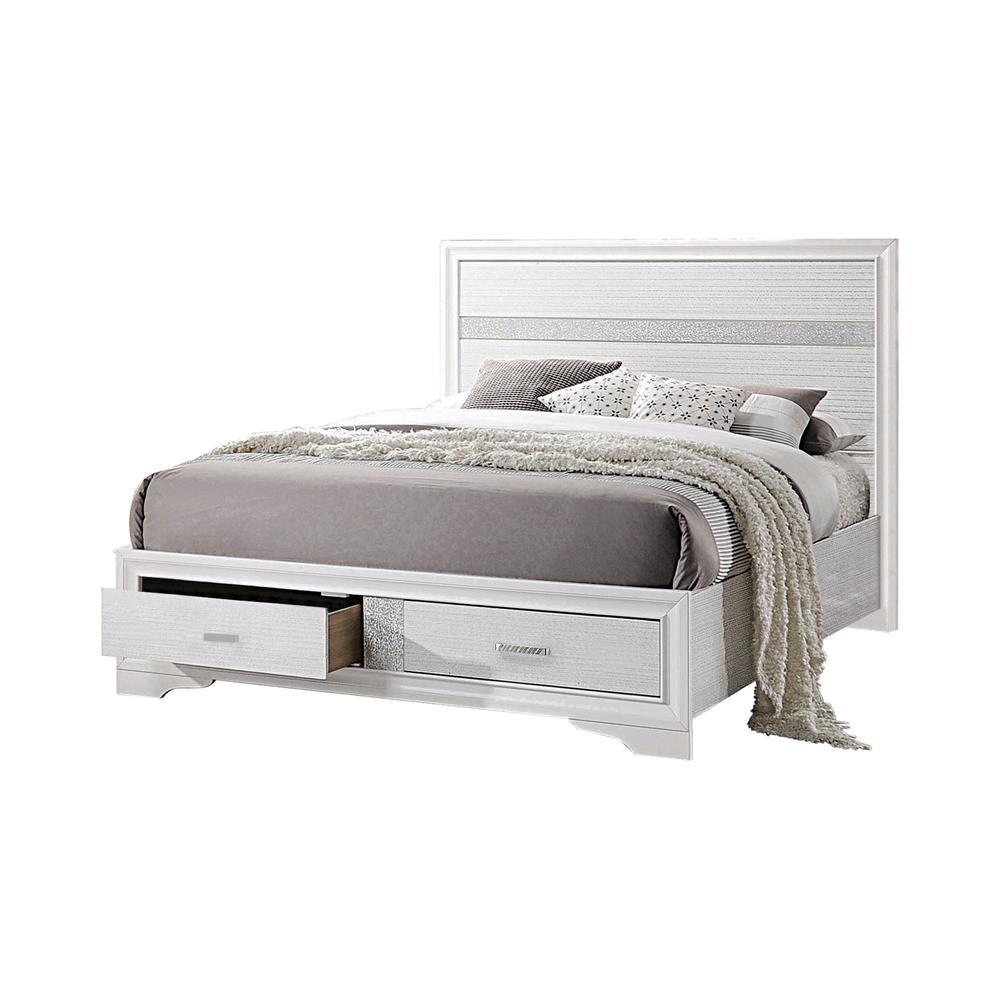 Miranda White Queen 2-Drawer Storage Bed by Coaster at Eve Furniture
