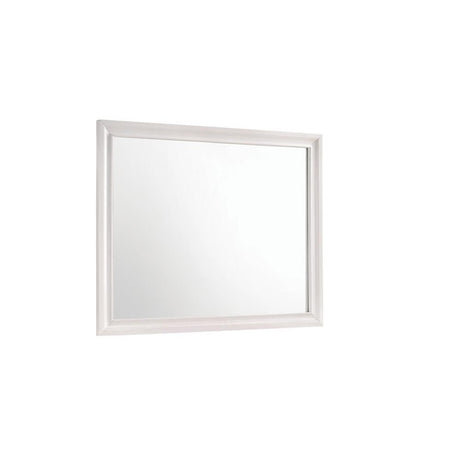 Miranda White Rectangular Mirror by Coaster at Eve Furniture