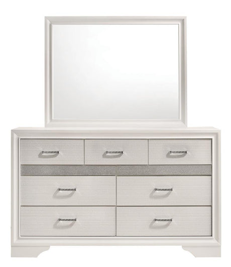 Miranda White Rectangular Mirror by Coaster at Eve Furniture