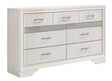 Miranda White/Rhinestone 7-Drawer Dresser by Coaster at Eve Furniture