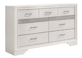 Miranda White/Rhinestone 7-Drawer Dresser by Coaster at Eve Furniture