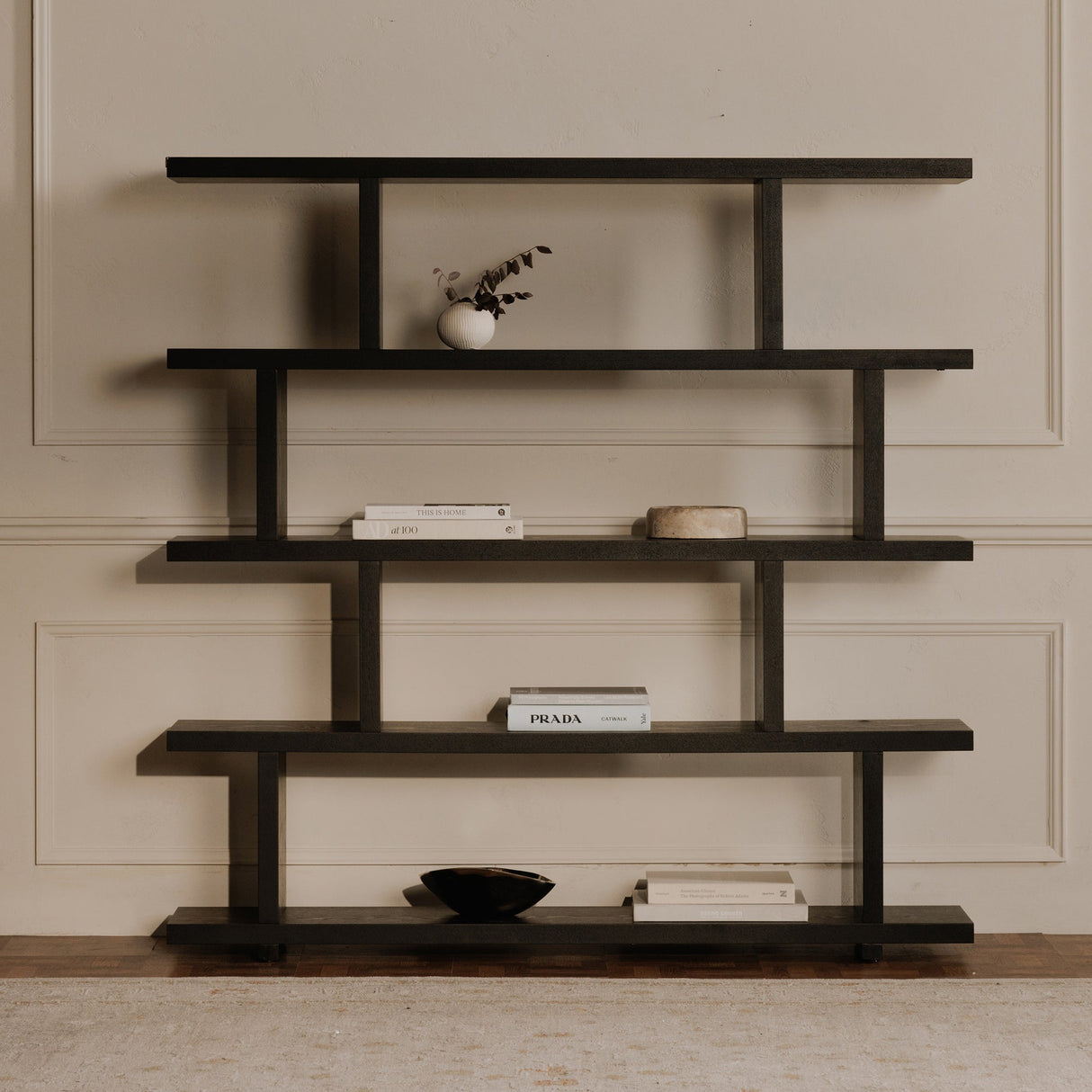 Miri Black Large Shelf by Moe's Home at Eve Furniture