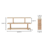 Miri Oak Small Shelf by Moe's Home at Eve Furniture
