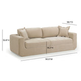 Miri Upcycled Washed Velvet Sofa by TOV Furniture at Eve Furniture