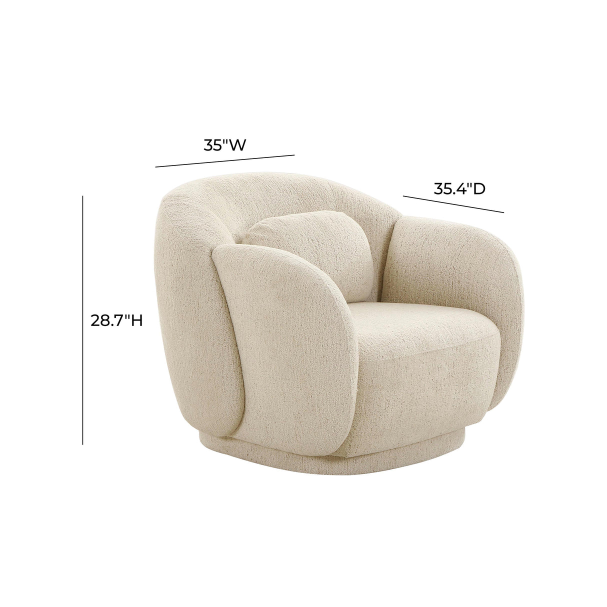 Misty Boucle Accent Chair by TOV Furniture at Eve Furniture
