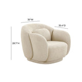 Misty Boucle Accent Chair by TOV Furniture at Eve Furniture
