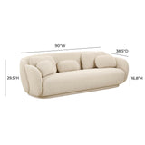 Misty Boucle Sofa by TOV Furniture at Eve Furniture