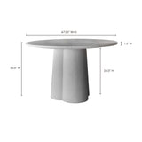 Mono White Dining Table by Moe's Home at Eve Furniture