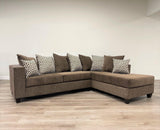 Monroe Mocha Right Arm Facing (RAF) Sectional by Happy Homes at Eve Furniture