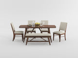 Monroe Walnut Dining Bench by Homelegance at Eve Furniture