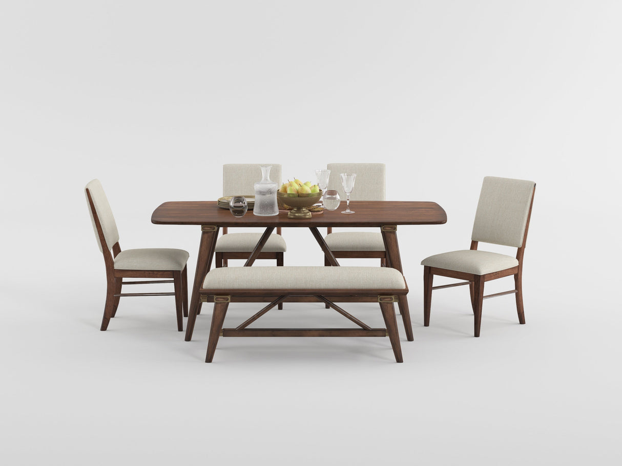 Monroe Walnut Dining Table by Homelegance at Eve Furniture
