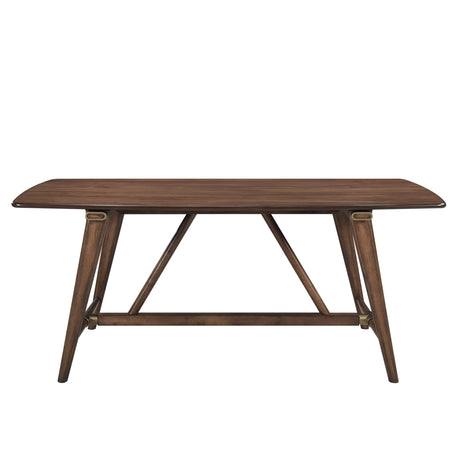 Monroe Walnut Dining Table by Homelegance at Eve Furniture