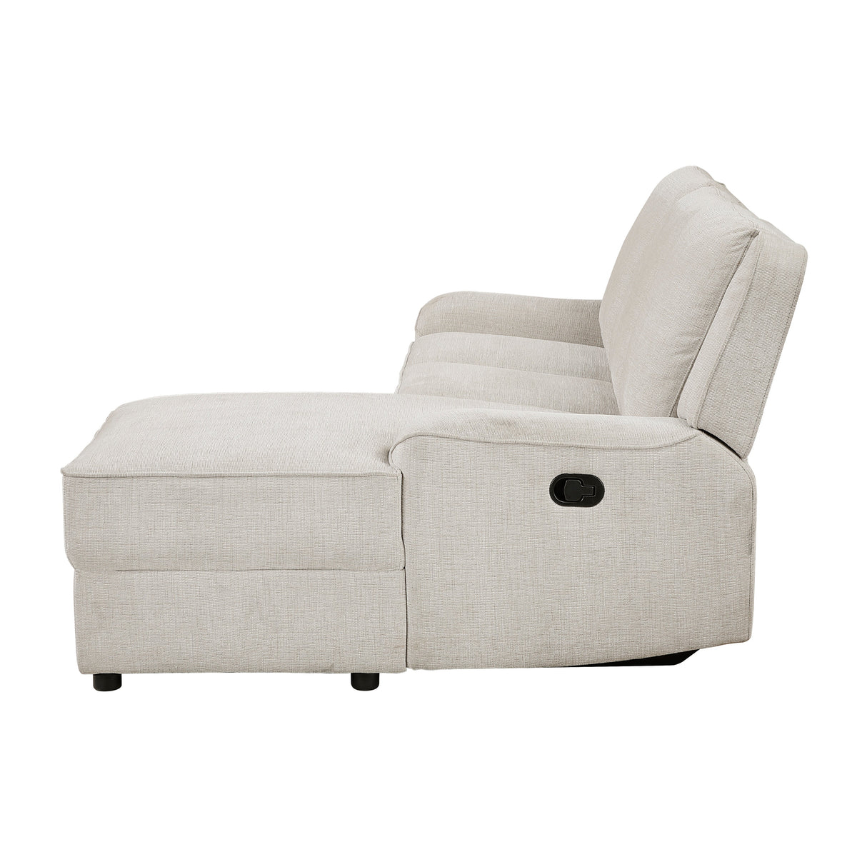 Monterey Beige Chenille Reclining Sectional with Right Chaise by Homelegance at Eve Furniture