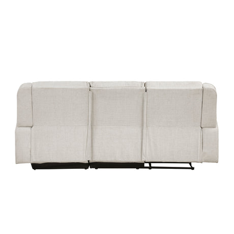Monterey Beige Chenille Reclining Sectional with Right Chaise by Homelegance at Eve Furniture