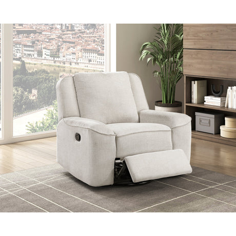 Monterey Beige Swivel Reclining Chair by Homelegance at Eve Furniture