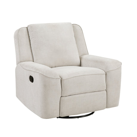 Monterey Beige Swivel Reclining Chair by Homelegance at Eve Furniture