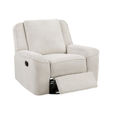 Monterey Beige Swivel Reclining Chair by Homelegance at Eve Furniture