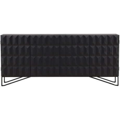 Montoya Sideboard, Black by Dovetail at Eve Furniture