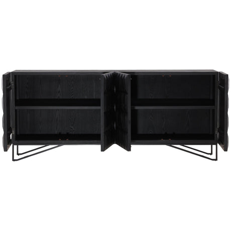 Montoya Sideboard, Black by Dovetail at Eve Furniture