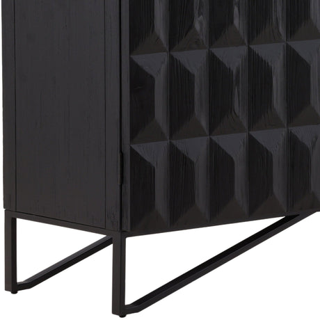 Montoya Sideboard, Black by Dovetail at Eve Furniture