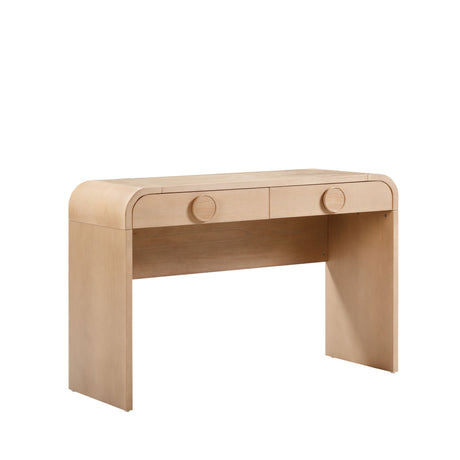 Moonrise Natural Ash 2-Drawer Vanity Desk with Mirror by TOV Furniture at Eve Furniture