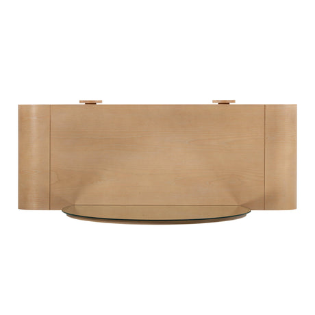 Moonrise Natural Ash 2-Drawer Vanity Desk with Mirror by TOV Furniture at Eve Furniture