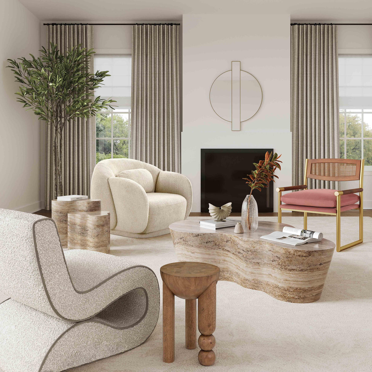 Morse Wooden Accent Table by TOV Furniture at Eve Furniture