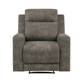 Muncie Brown Reclining Chair by Homelegance at Eve Furniture