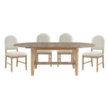 Myrna Natural Dining Set by Homelegance at Eve Furniture