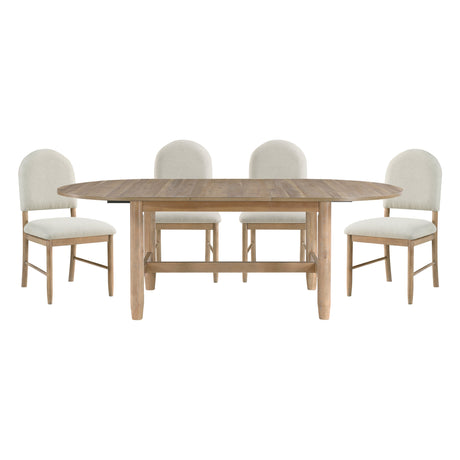 Myrna Natural Dining Set by Homelegance at Eve Furniture