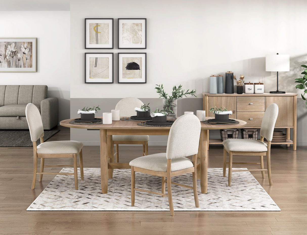 Myrna Natural Dining Side Chair, Set of 2 by Homelegance at Eve Furniture