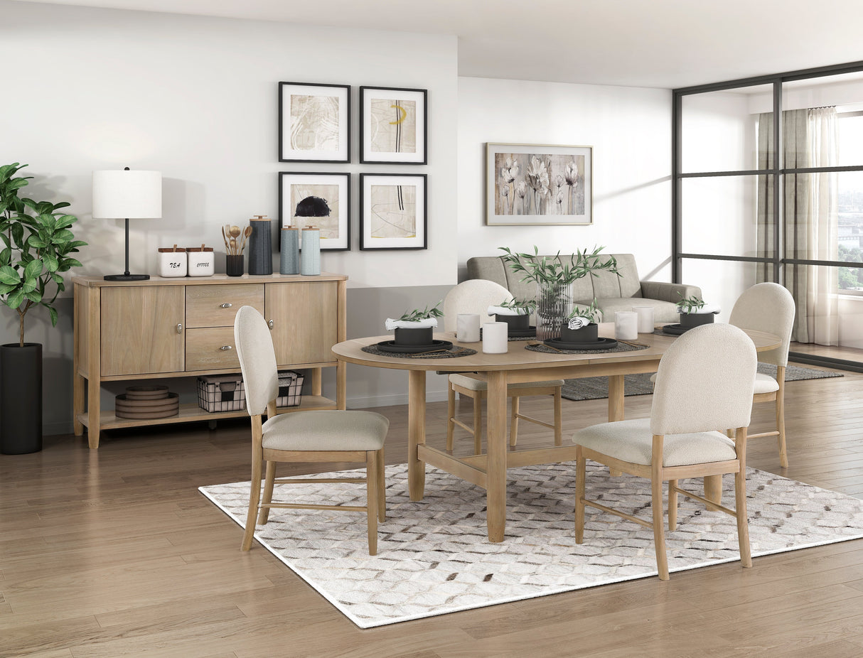 Myrna Natural Dining Side Chair, Set of 2 by Homelegance at Eve Furniture