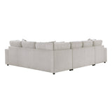 Myrtle Beige 3-Piece Sectional with Pull-out Bed by Homelegance at Eve Furniture