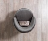 Lupino Gray Velvet Chair - Eve Furniture