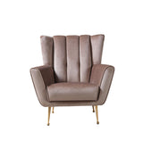 Merida Coffee Velvet Chair