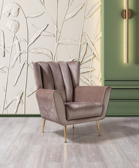 Merida Coffee Velvet Chair - Eve Furniture