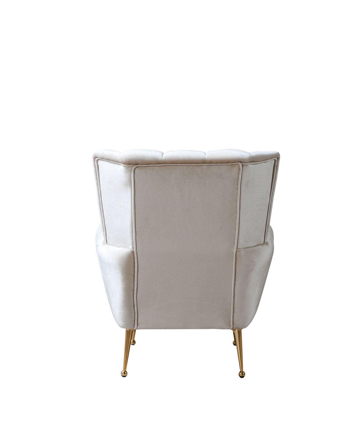 Merida Ivory Velvet Chair