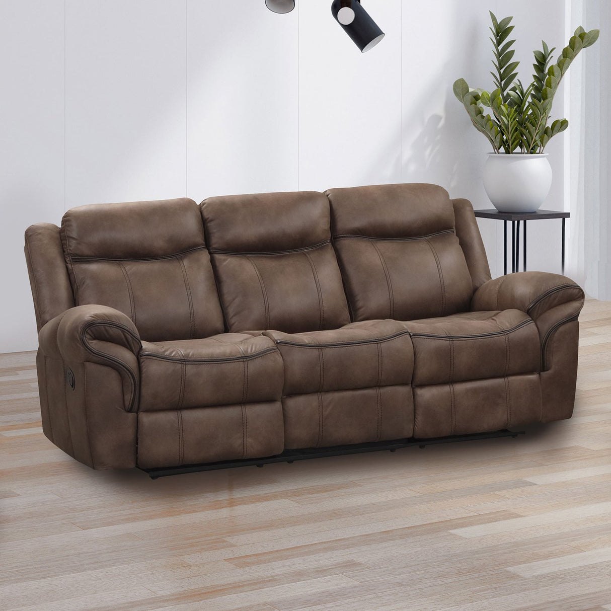 Agata Brown Manual Sofa