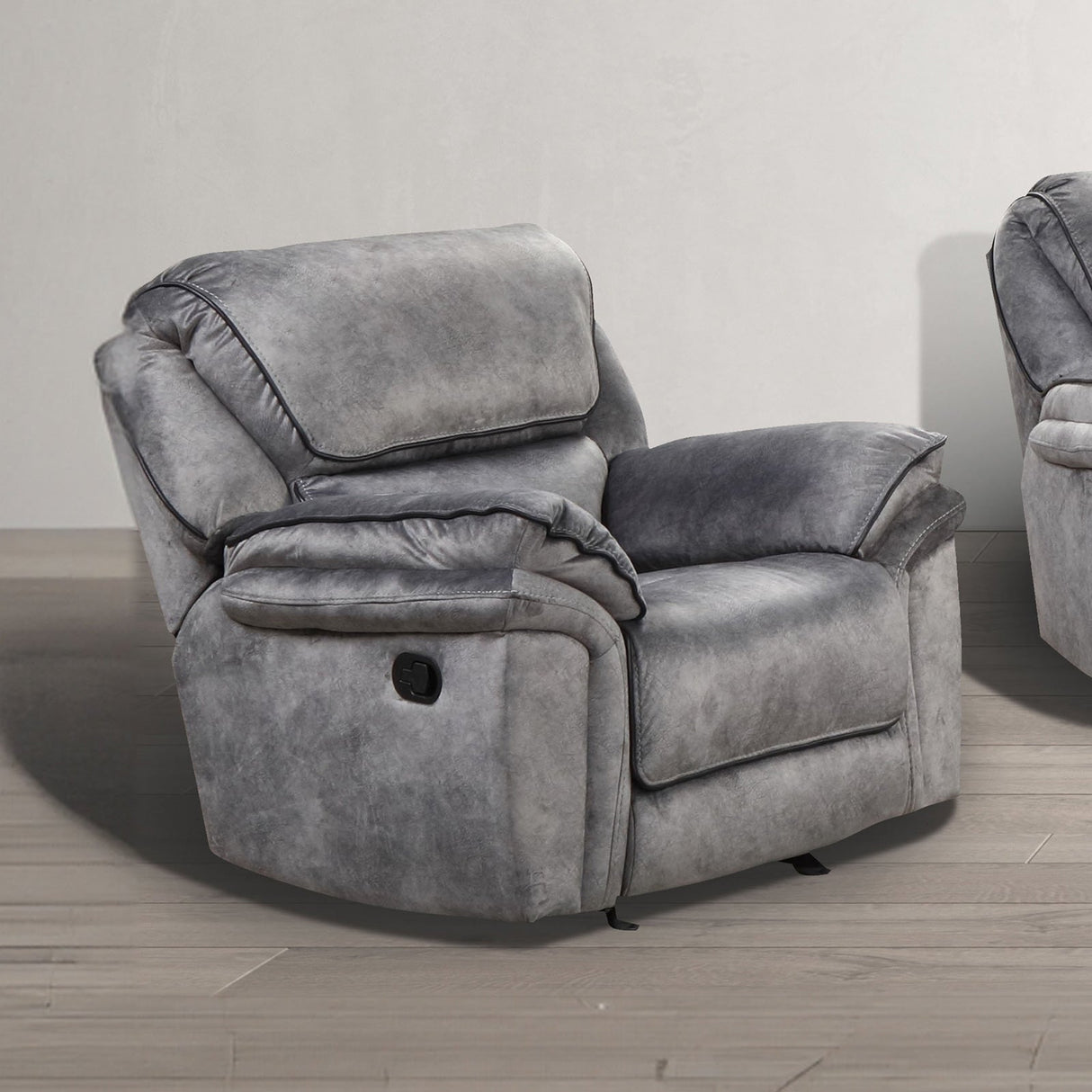 Themis Gray Manual Recliner