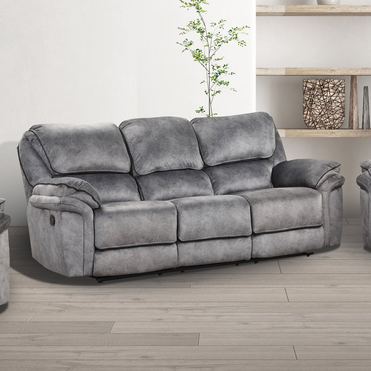 Themis Gray Manual Sofa