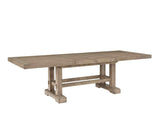 Napa 108-inch Dining Table with 2/18-inch Leaves, Sand by Steve Silver at Eve Furniture