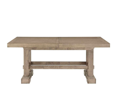Napa 108-inch Dining Table with 2/18-inch Leaves, Sand by Steve Silver at Eve Furniture