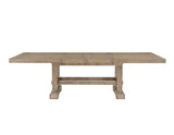 Napa 108-inch Dining Table with 2/18-inch Leaves, Sand by Steve Silver at Eve Furniture