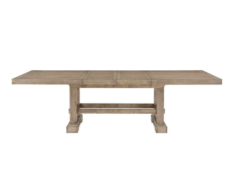 Napa 108-inch Dining Table with 2/18-inch Leaves, Sand by Steve Silver at Eve Furniture