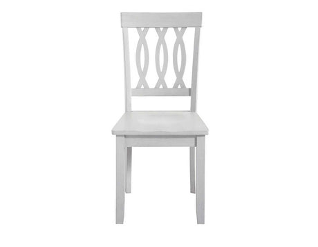 Naples Side Chair, White, Set of 2 by Steve Silver at Eve Furniture