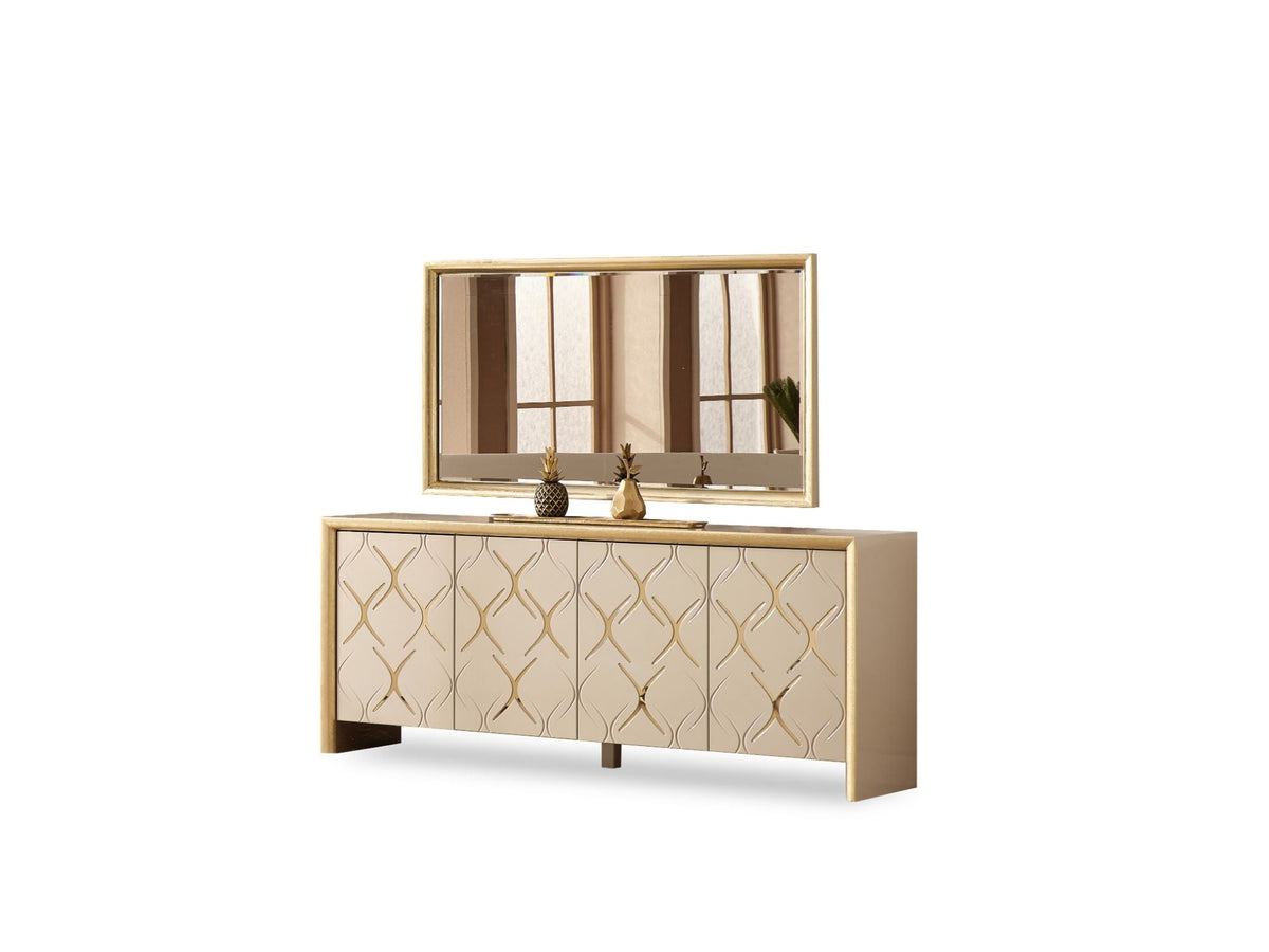 Napoli Diningroom (Consol With Mirror & Dining Table & Dining Chair)