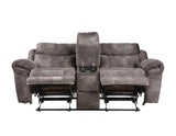Nashville Gray Manual Glider Recliner Console Loveseat by Steve Silver at Eve Furniture
