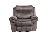 Nashville Gray Swivel Glider Recliner by Steve Silver at Eve Furniture