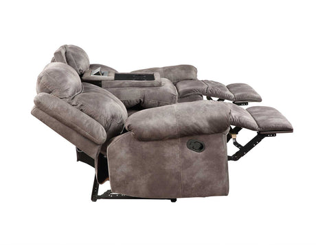 Nashville Gray 3-Piece Manual Reclining Set by Steve Silver at Eve Furniture