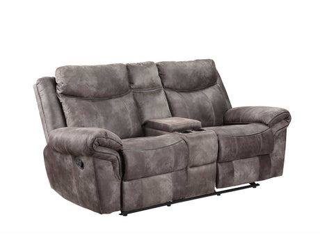 Nashville Gray 3-Piece Manual Reclining Set by Steve Silver at Eve Furniture